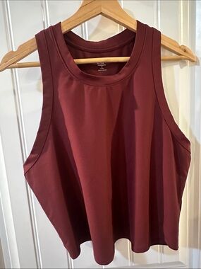 Burgundy Power Soft Racerback Tank